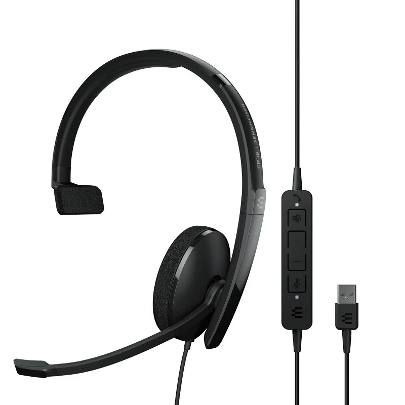 EPOS Sennheiser ADAPT 130T USB II On-ear Single-Sided Headset - Black - Image 2