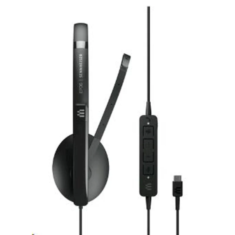 EPOS Sennheiser ADAPT 160T ANC USB-C On-Ear Double-Sided USB-C Headset - Black - Image 5
