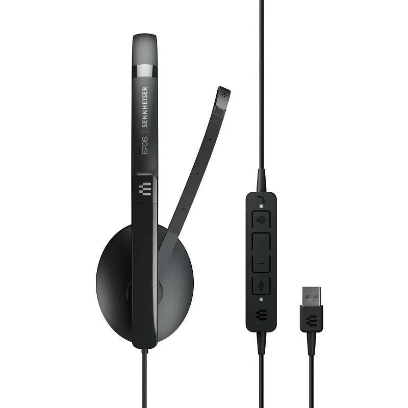 EPOS Sennheiser ADAPT 160T USB II Wired / Double-Sided Headset - Black - Image 4