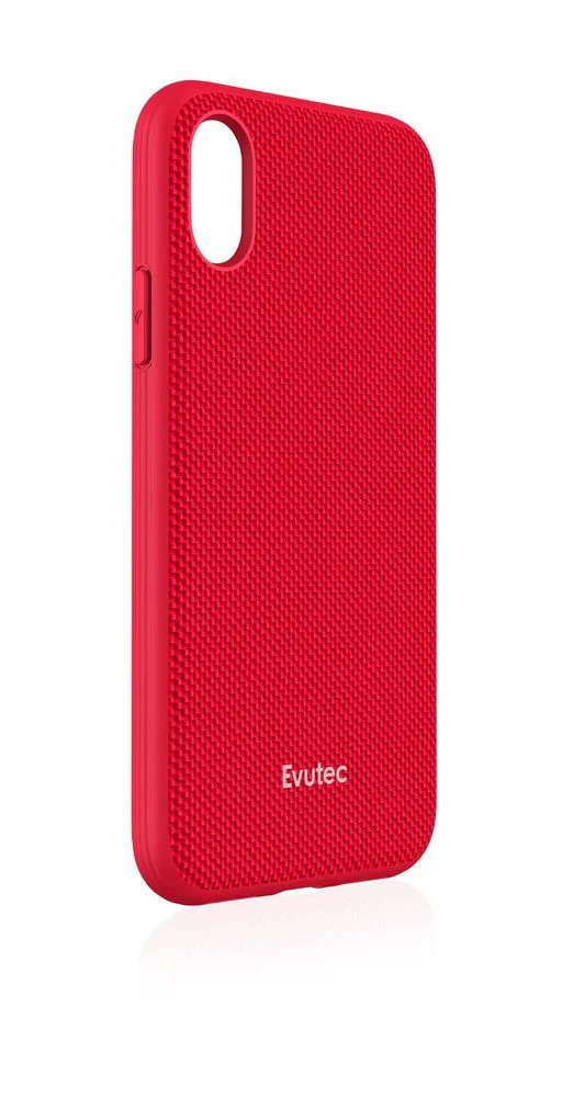 Evutec Aergo Case with Car Vent Mount for iPhone Xs Max - Ballistic Nylon Red - Image 2