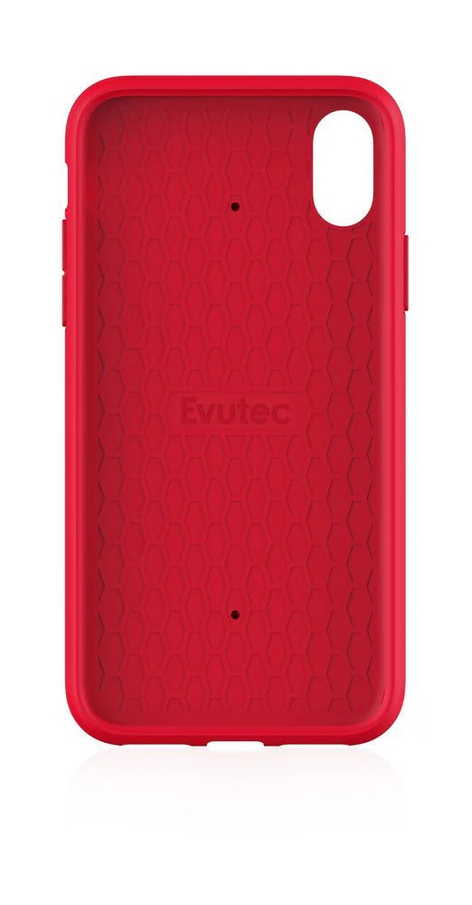 Evutec Aergo Case with Car Vent Mount for iPhone Xs Max - Ballistic Nylon Red - Image 3