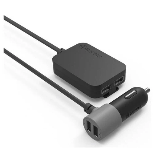 Griffin 4 Port Universal Car Charger 9.6A - Black - Image 3