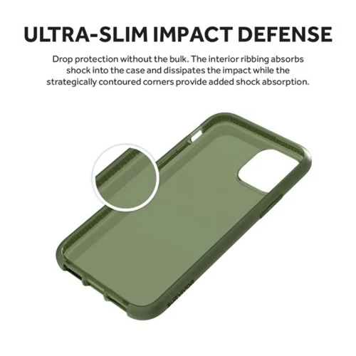 Griffin Survivor Clear Slim Protective Case iPhone 11 Pro - Green - Image 2