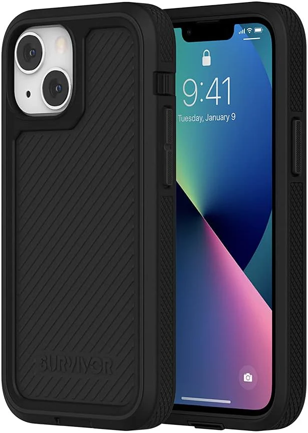 Griffin Survivor Earth Case for iPhone 13 Mini - Black - Image 4
