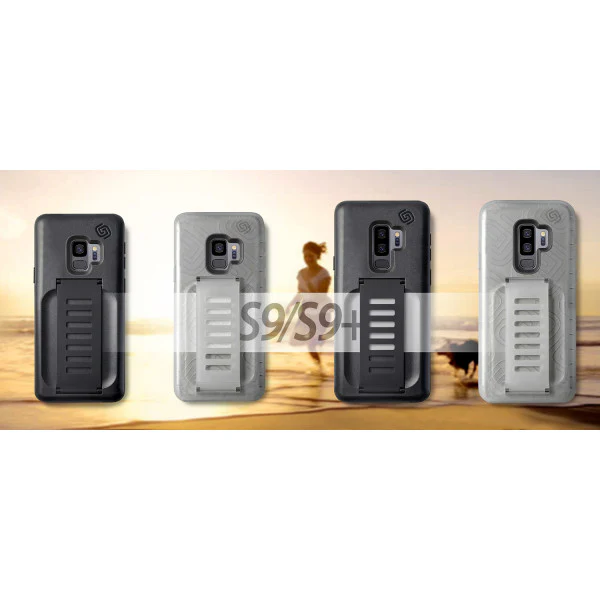Grip2u Boost Superior Protection Case with Handstrap for Samsung Galaxy S9Plus - Black - Image 2