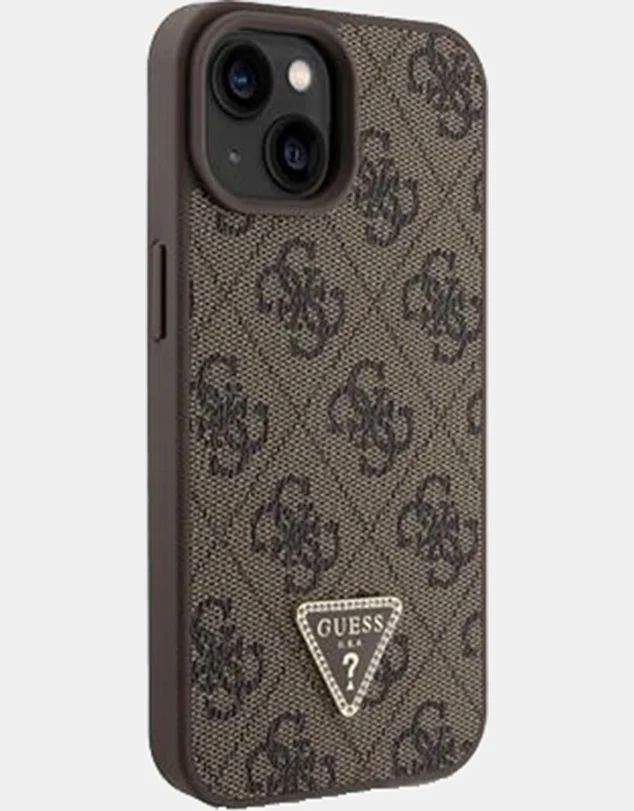 GUESS 4G Edition Protective Case iPhone 15 Standard 6.1 - Brown - Image 5