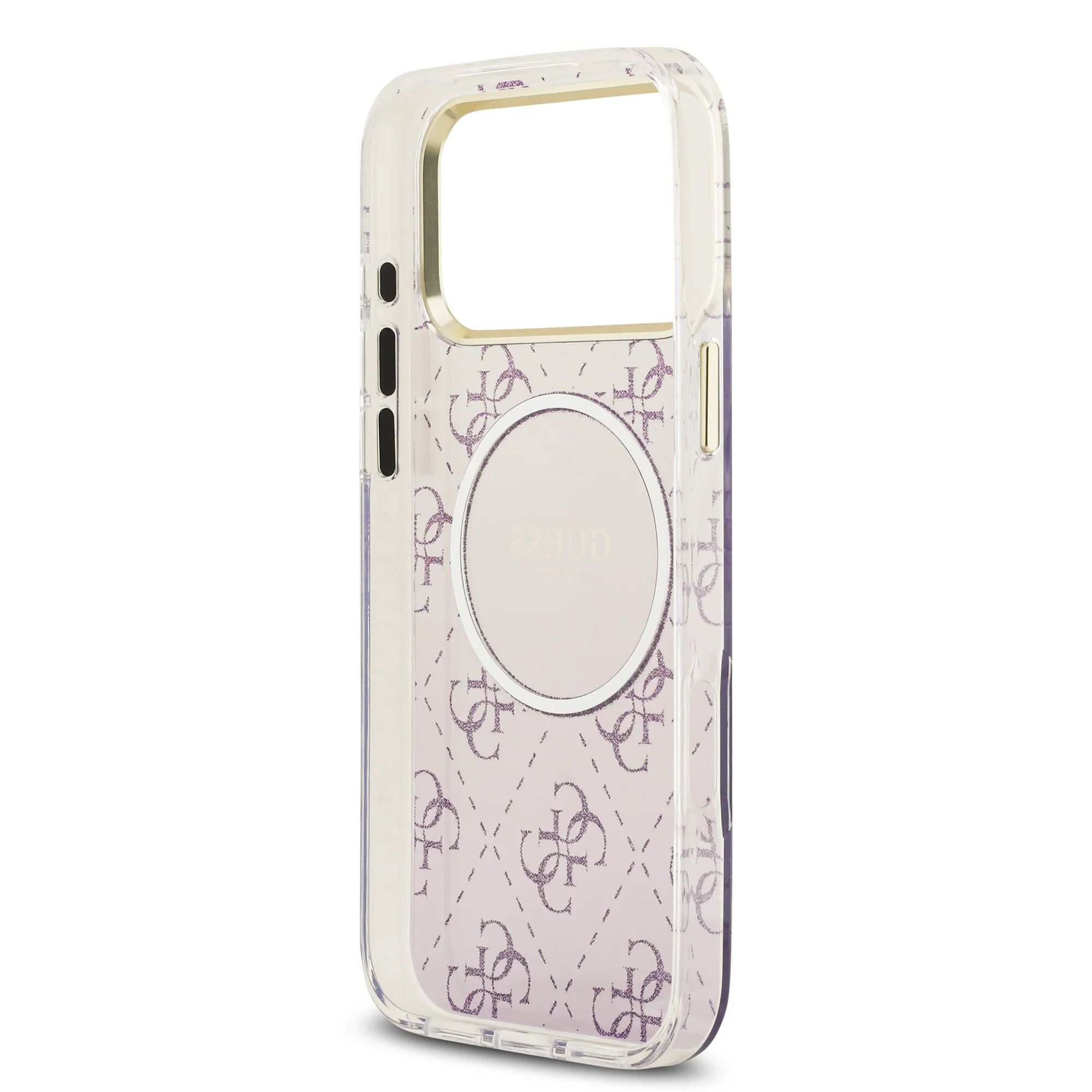 Guess 4G Glitter Edition Gradient MagSafe Case iPhone 17 Pro Max – Purple - Image 7