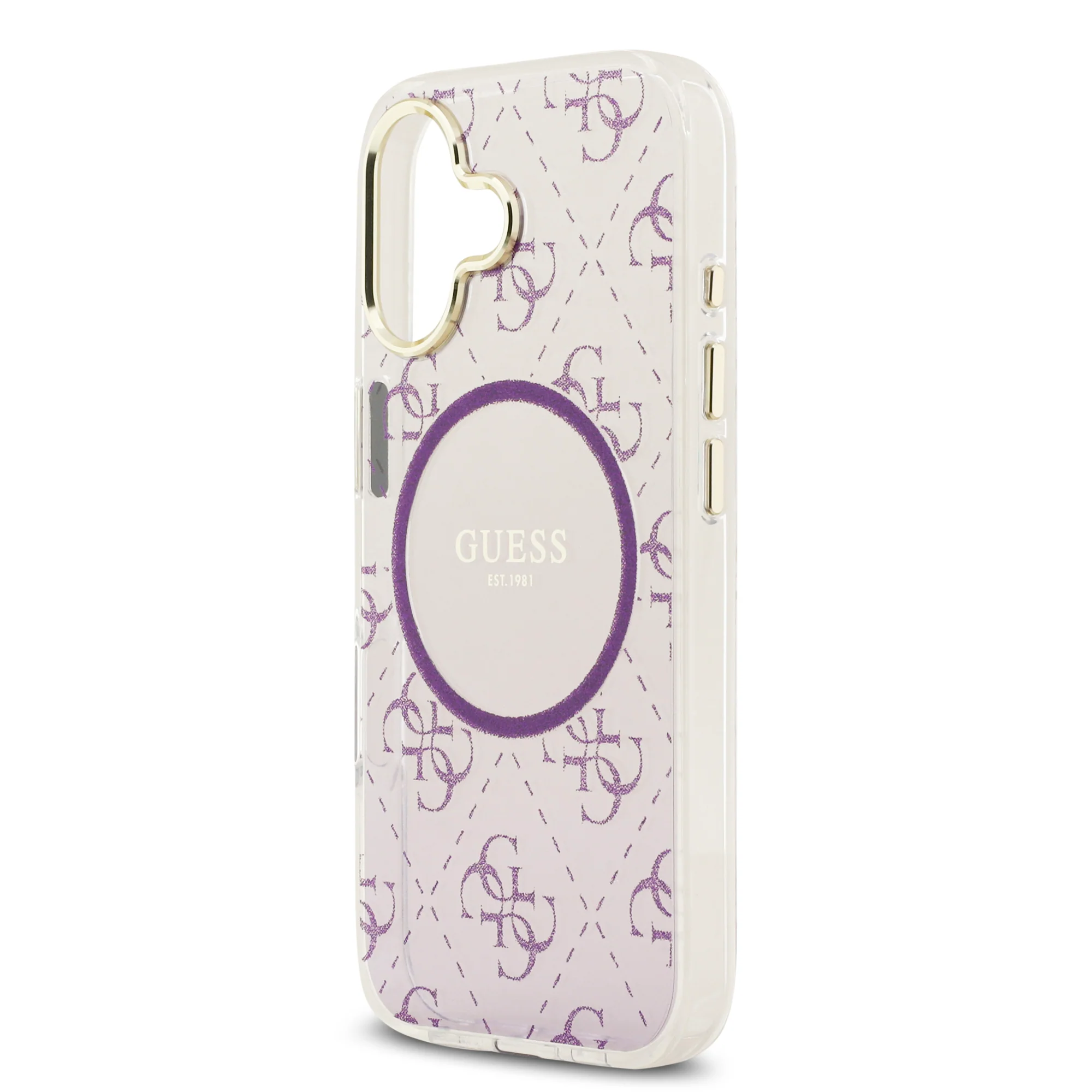 Guess 4G Glitter Edition Gradient MagSafe Case iPhone 17 – Purple - Image 6
