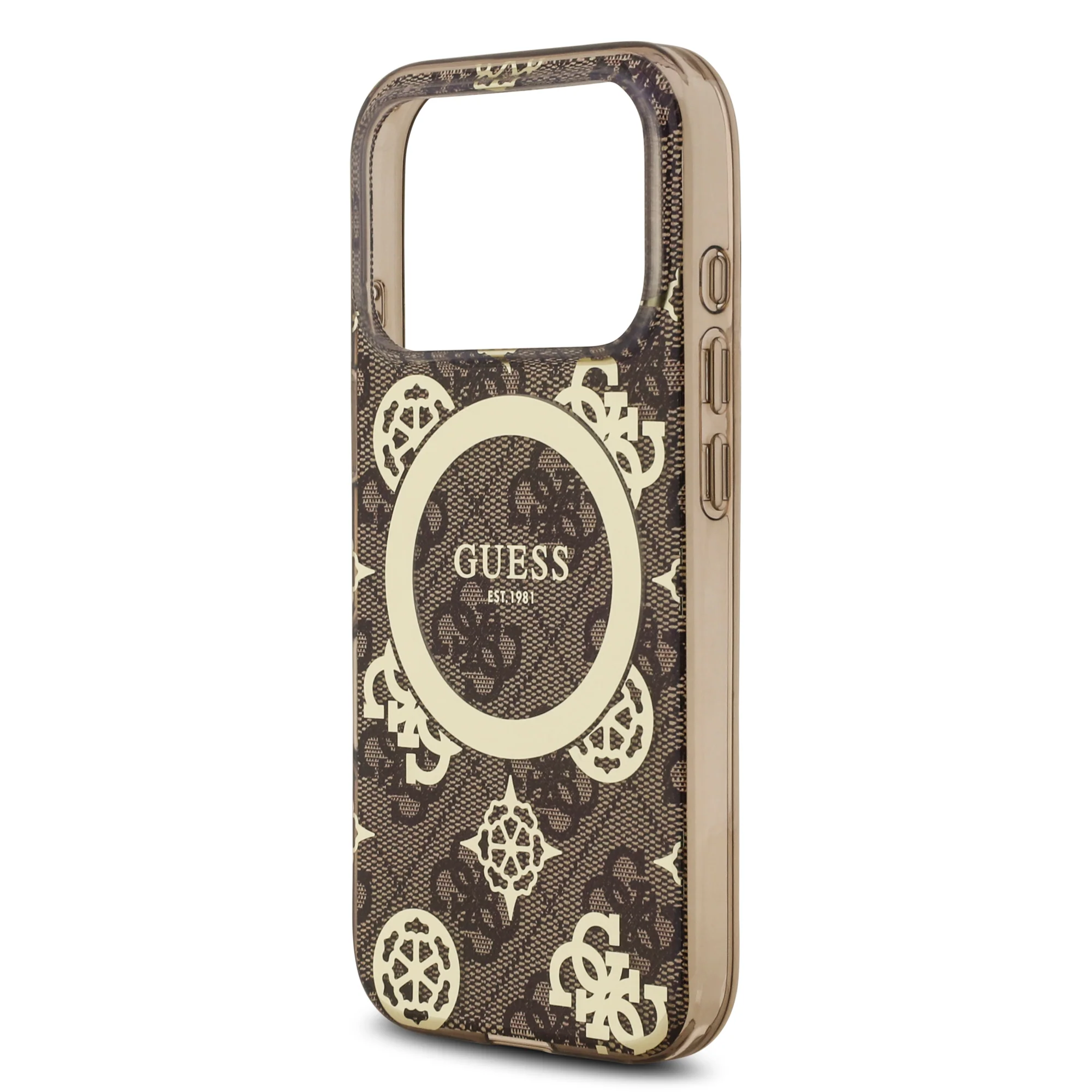 Guess 4G Peony Edition MagSafe Case iPhone 17 Pro – Brown/Gold - Image 6