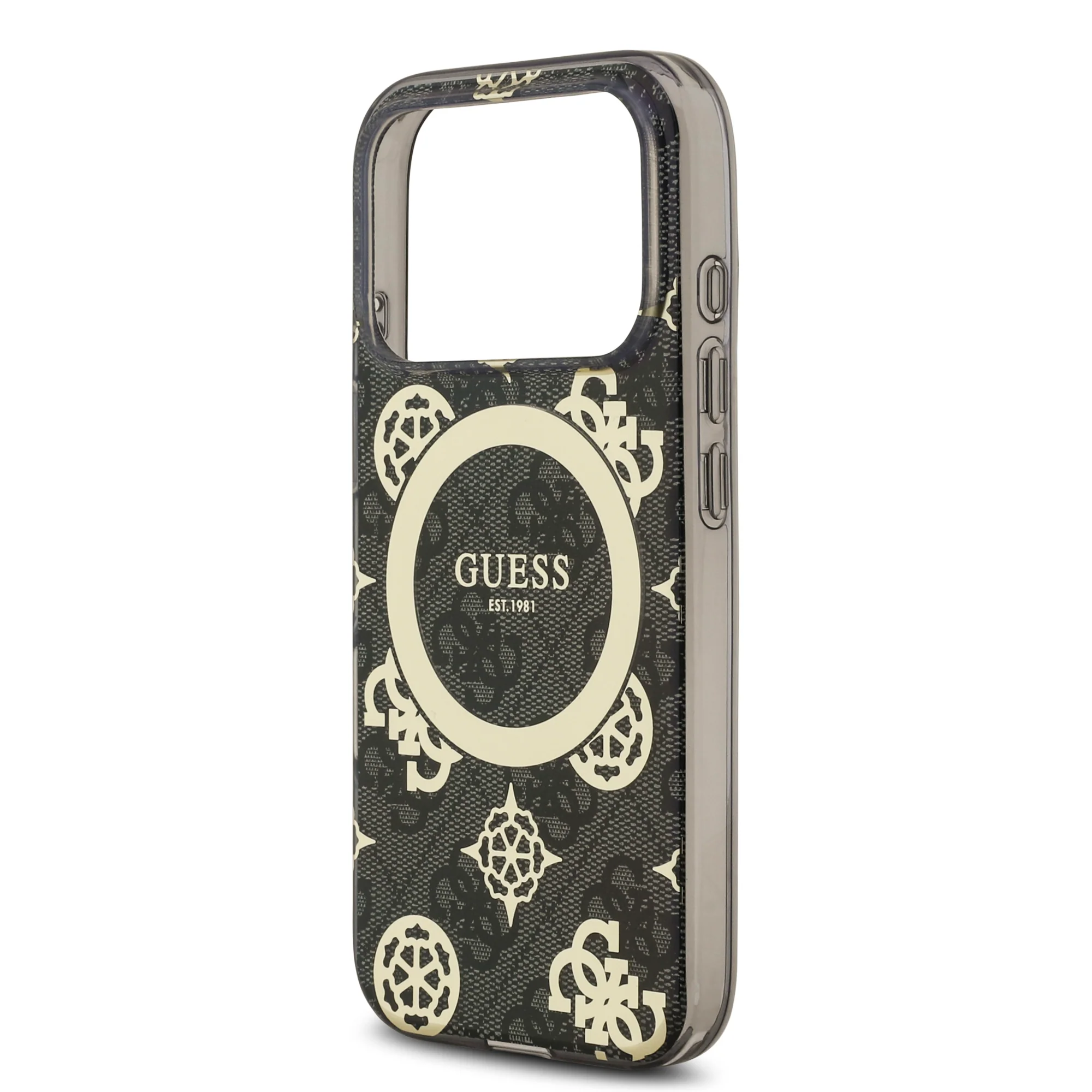 Guess 4G Peony Edition MagSafe Case iPhone 17 Pro Max – Black/Gold - Image 6