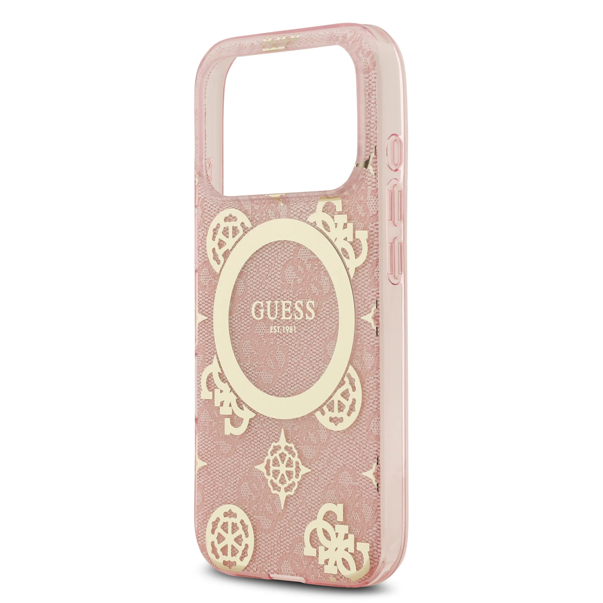 Guess 4G Peony Edition MagSafe Case iPhone 17 Pro Max – Pink/Gold - Image 6