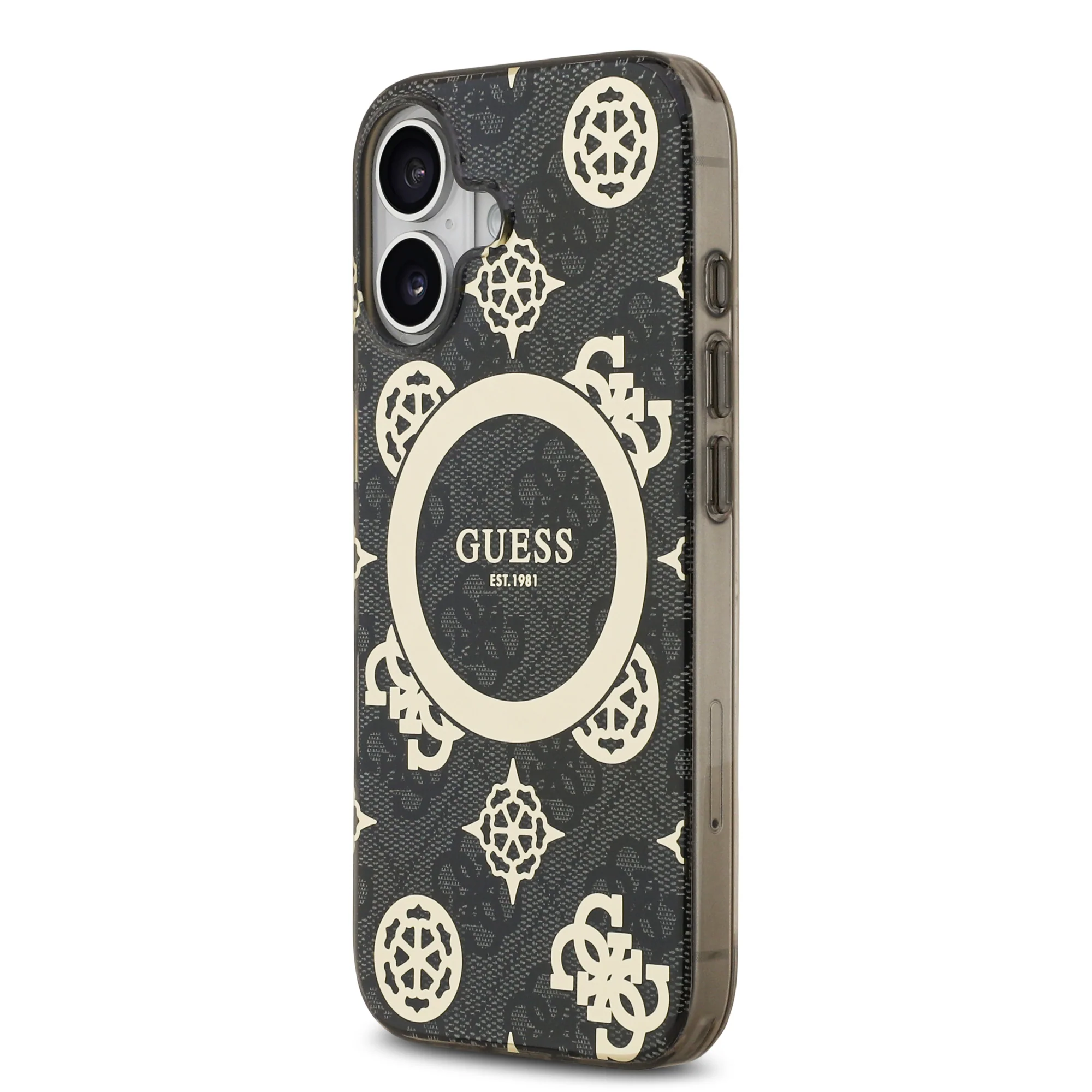 Guess 4G Peony Edition MagSafe Case - iPhone 17 Standard - Black/Gold - Image 2