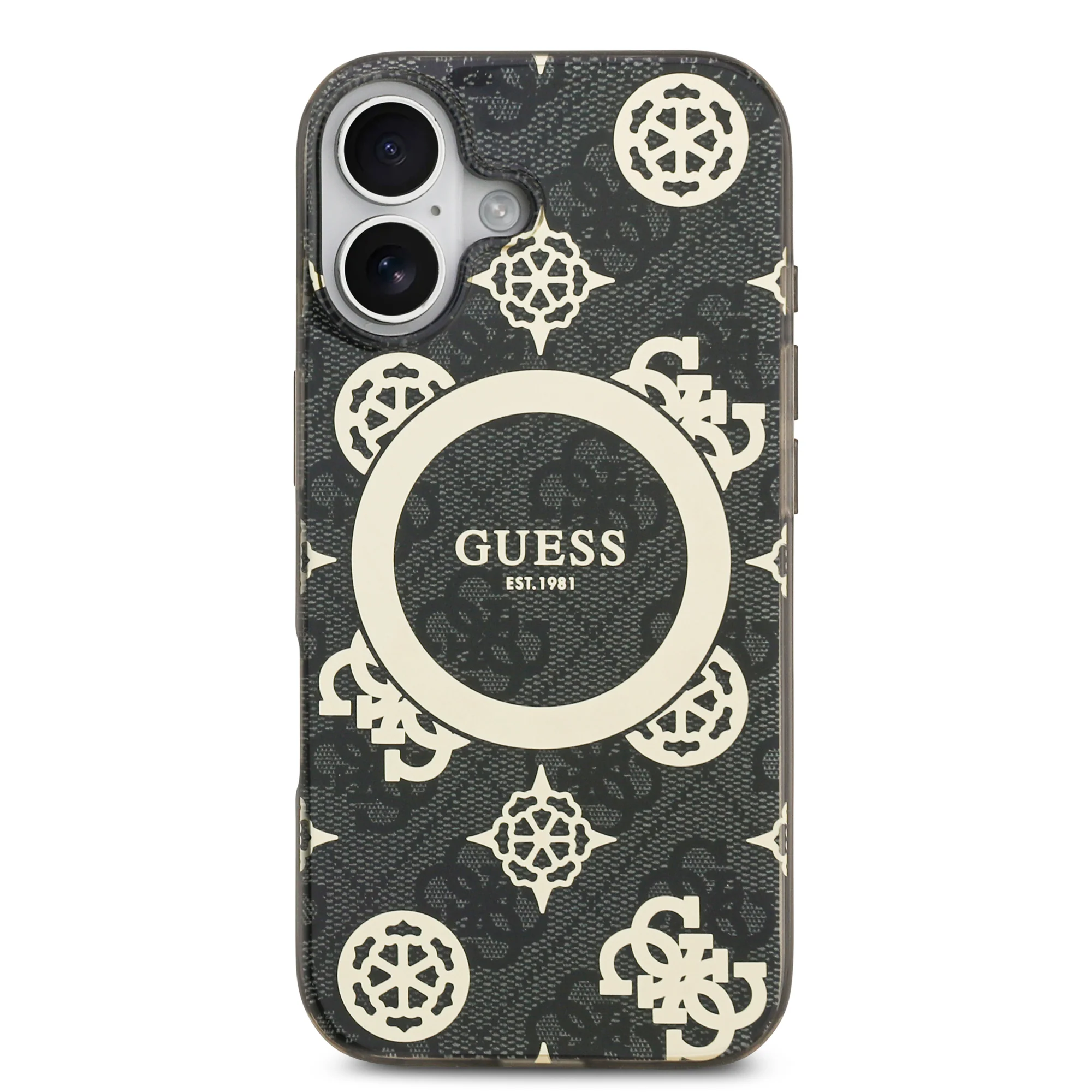 Guess 4G Peony Edition MagSafe Case - iPhone 17 Standard - Black/Gold - Image 3