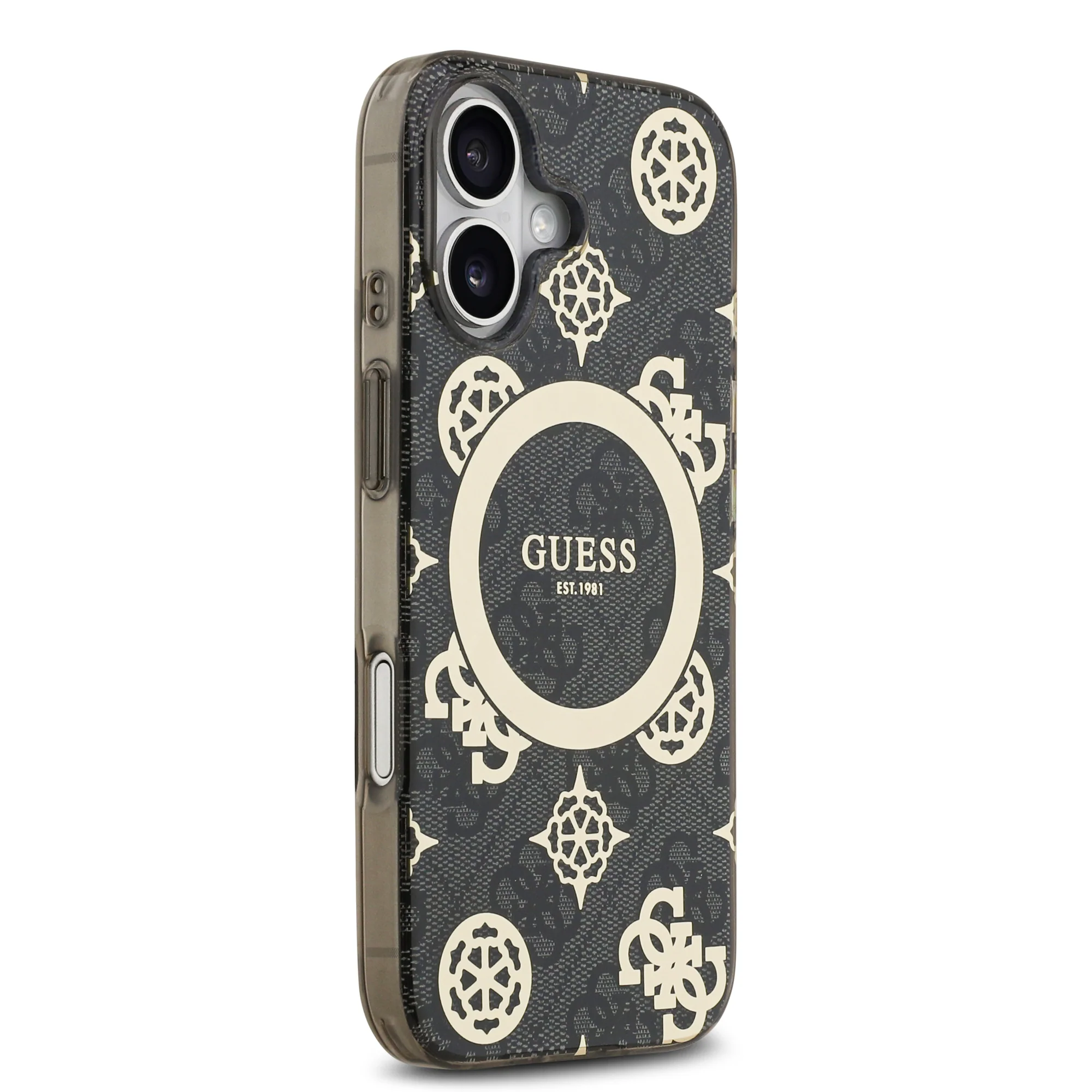 Guess 4G Peony Edition MagSafe Case - iPhone 17 Standard - Black/Gold - Image 4