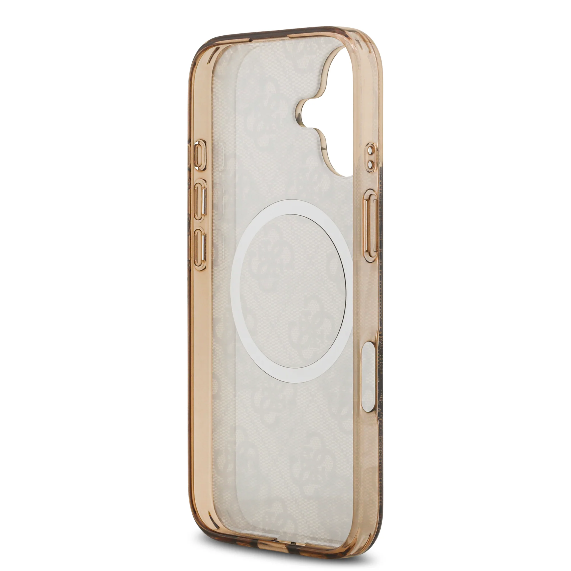 Guess 4G Peony Edition MagSafe Case - iPhone 17 Standard - Brown/Gold - Image 7
