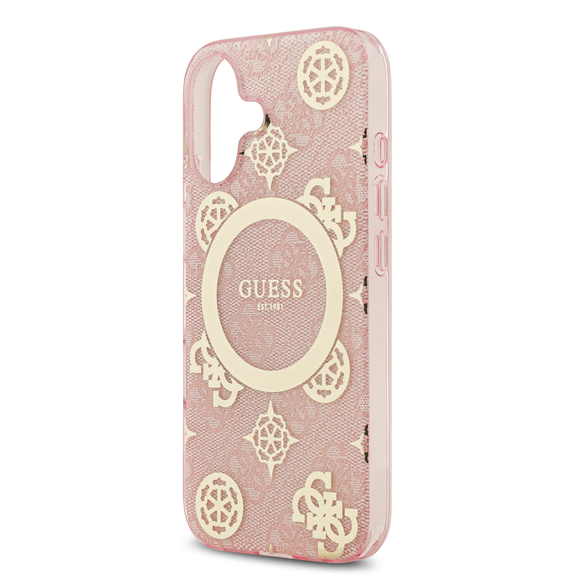 Guess 4G Peony Edition MagSafe Case - iPhone 17 Standard - Pink/Gold - Image 6