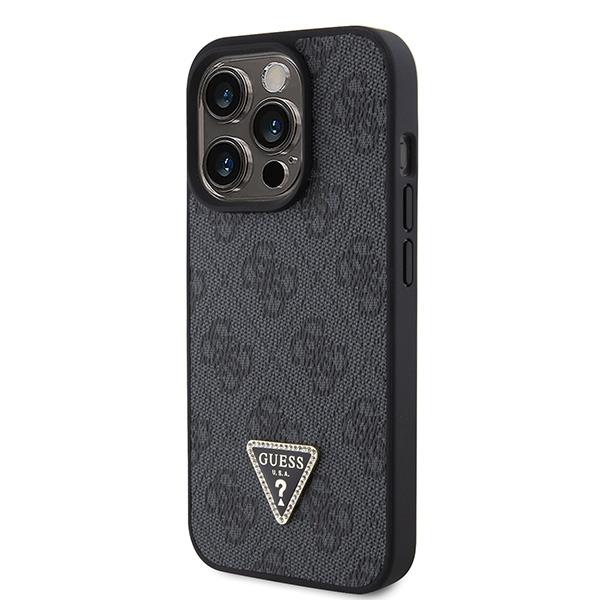 GUESS Diamond Cross Body Bundle Case & Strap iPhone 15 Pro 6.1 - Black - Image 4