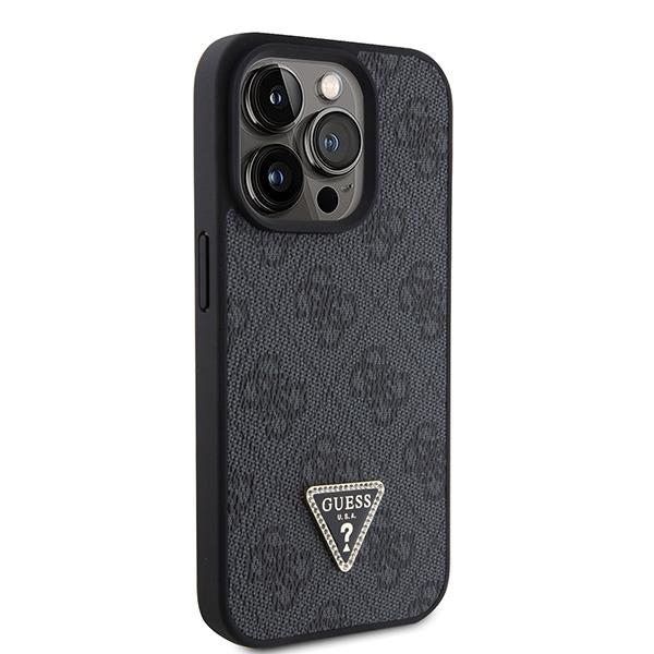 GUESS Diamond Cross Body Bundle Case & Strap iPhone 15 Pro 6.1 - Black - Image 6
