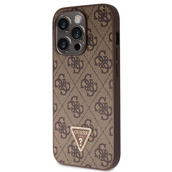 GUESS Diamond Cross body Bundle Case & Strap iPhone 15 Pro 6.1 - Brown - Image 6