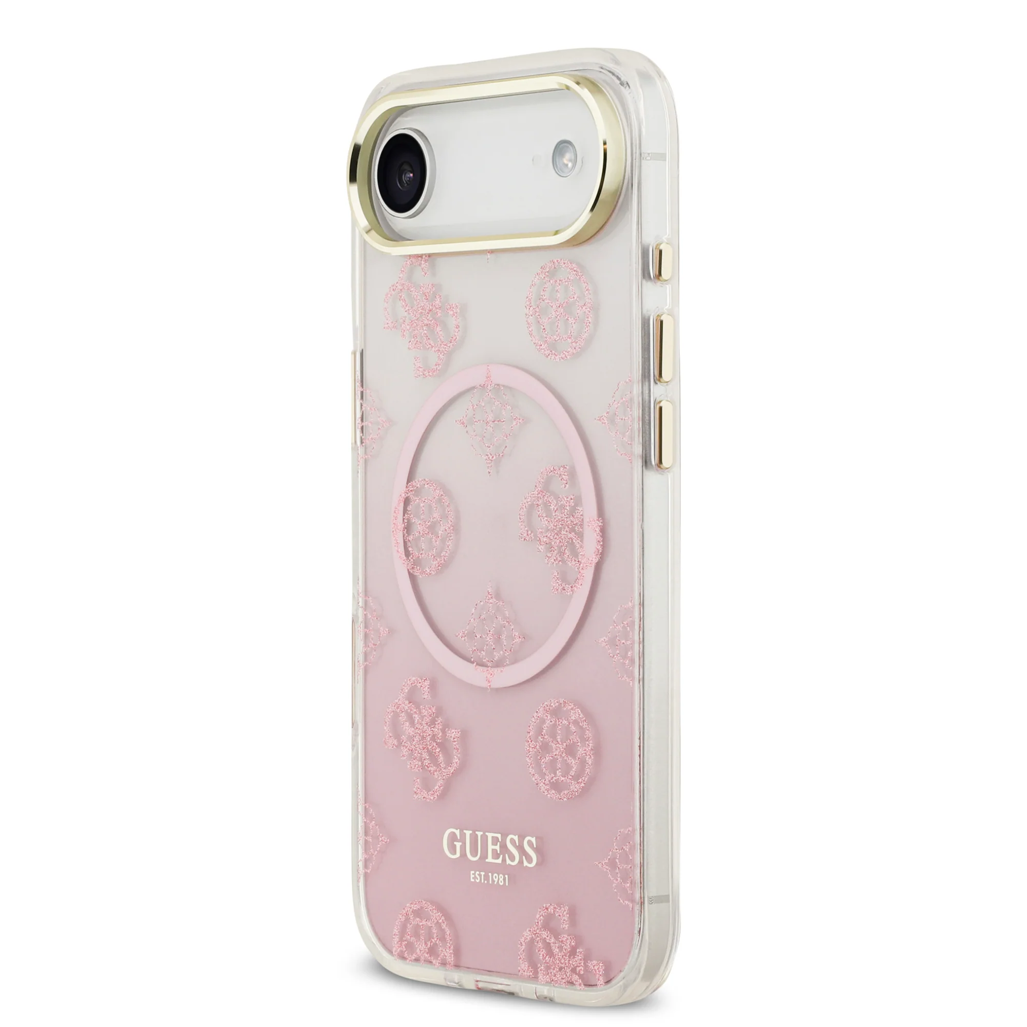 Guess Peony Edition Gradient Glitter MagSafe Case iPhone 17 Air – Pink - Image 2