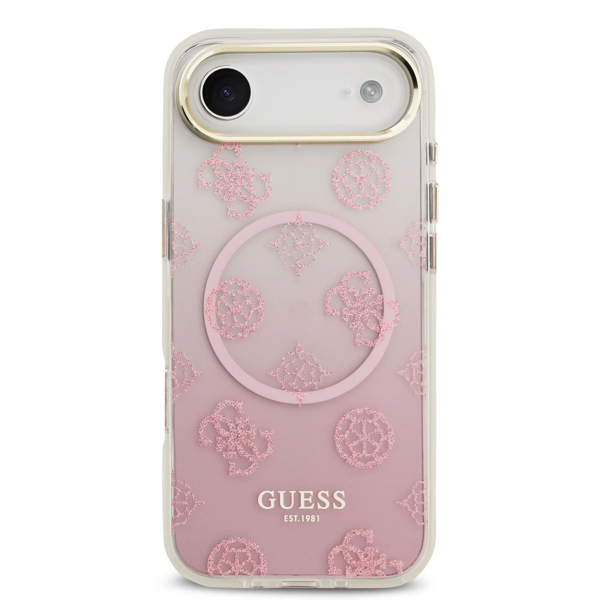 Guess Peony Edition Gradient Glitter MagSafe Case iPhone 17 Air – Pink - Image 3