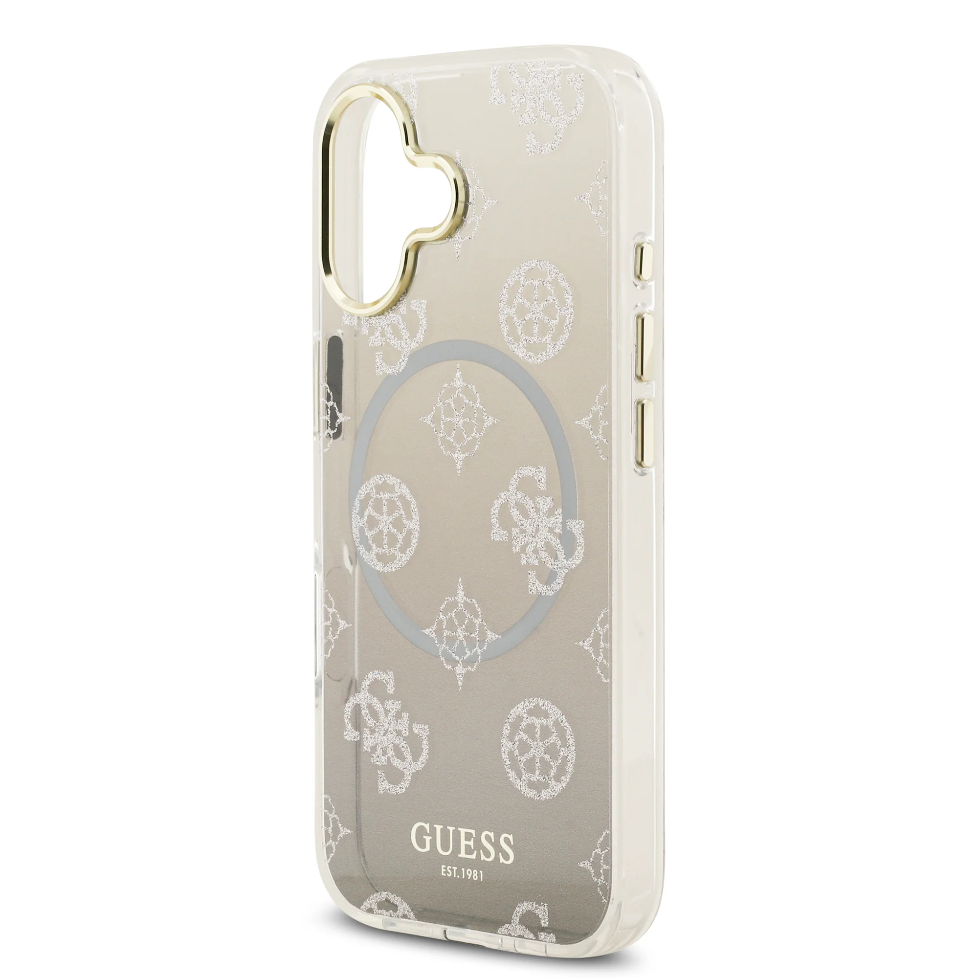 Guess Peony Edition Gradient Glitter MagSafe Case iPhone 17 – Grey - Image 6