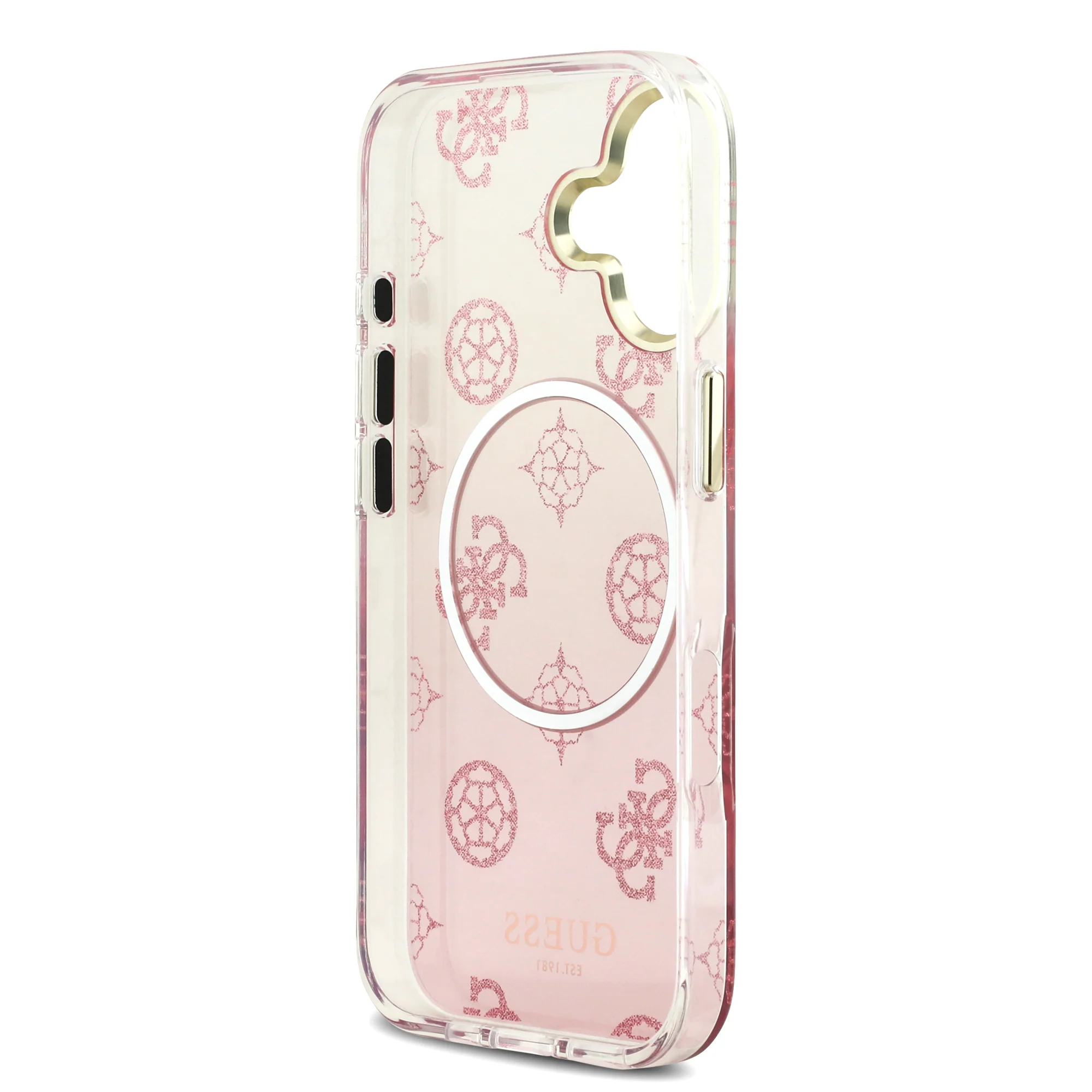 Guess Peony Edition Gradient Glitter MagSafe Case iPhone 17 – Pink - Image 7