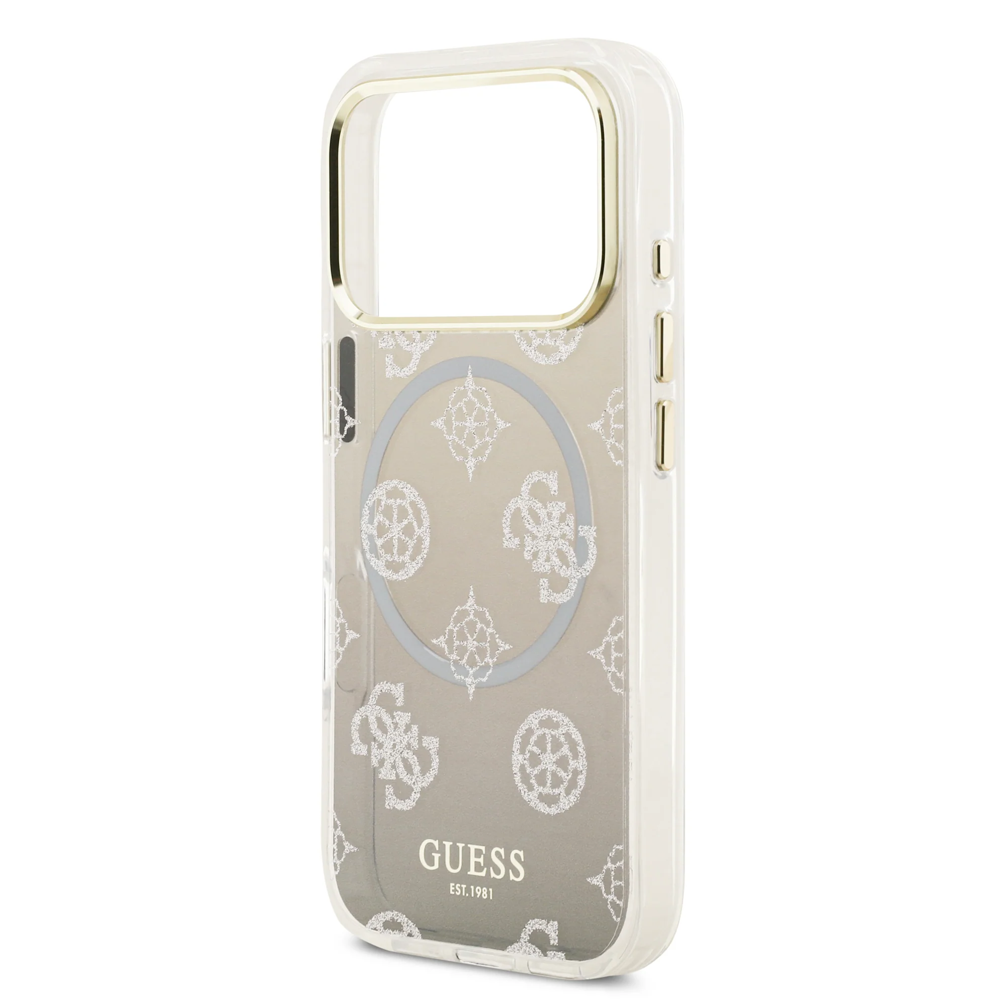 Guess Peony Edition Gradient Glitter MagSafe Case iPhone 17 Pro – Grey - Image 6