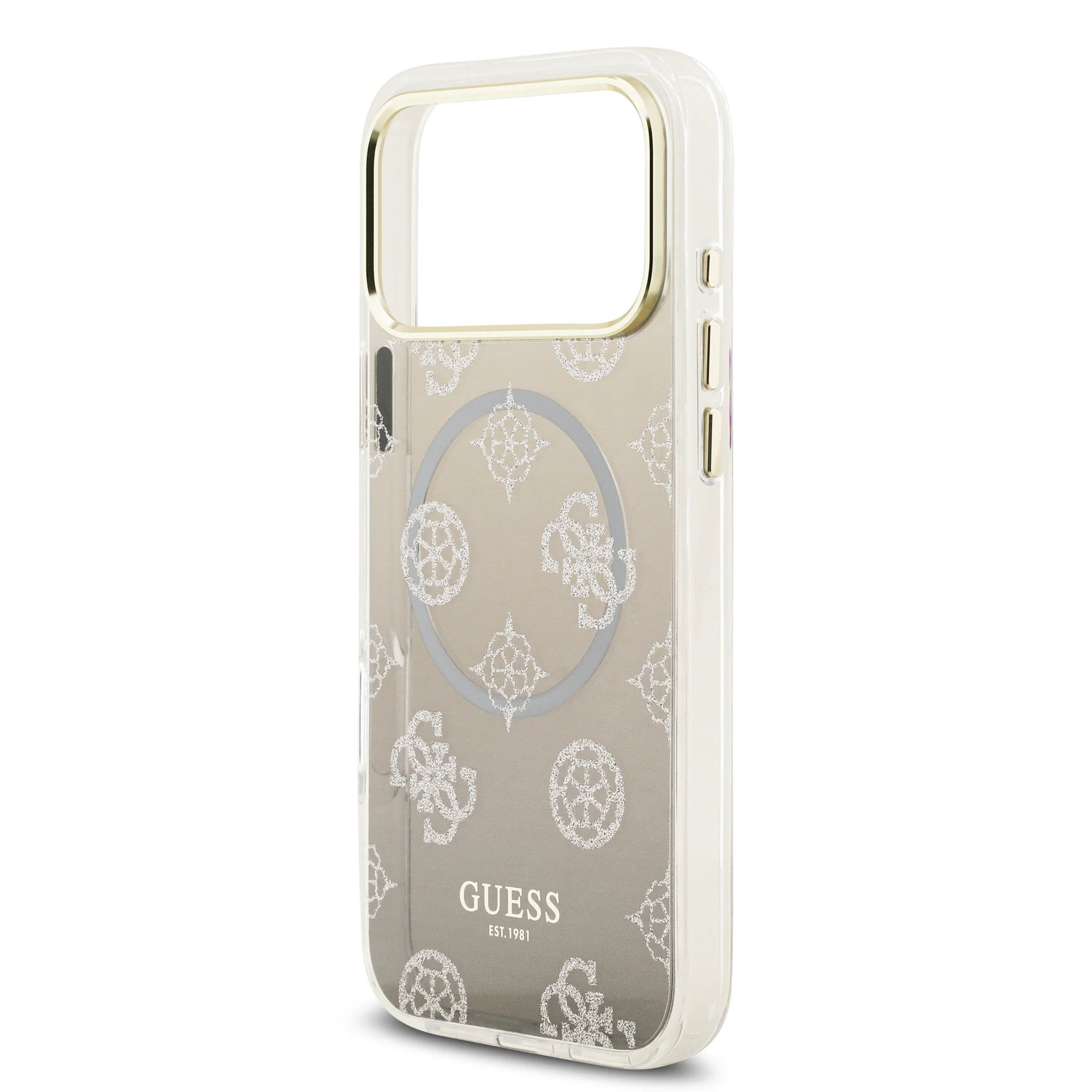 Guess Peony Edition Gradient Glitter MagSafe Case iPhone 17 Pro Max – Grey - Image 6