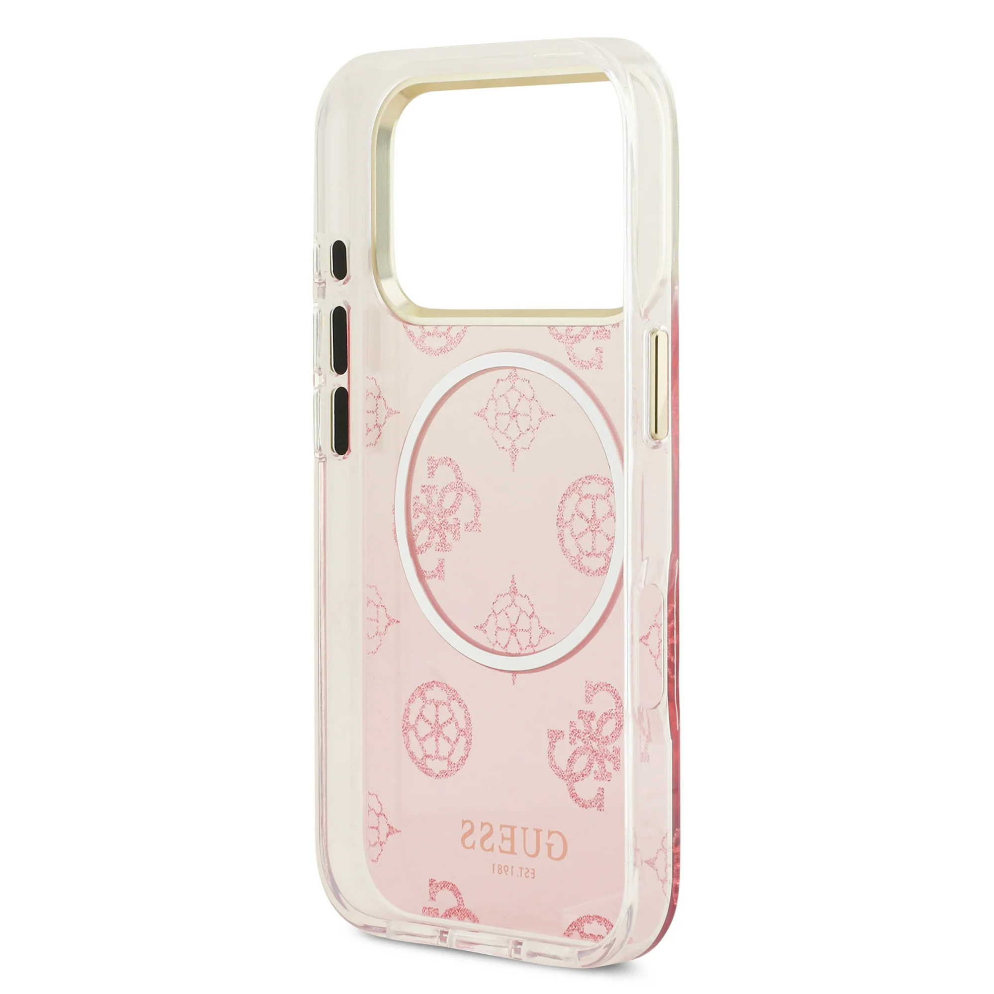 Guess Peony Edition Gradient Glitter MagSafe Case iPhone 17 Pro Max – Pink - Image 7