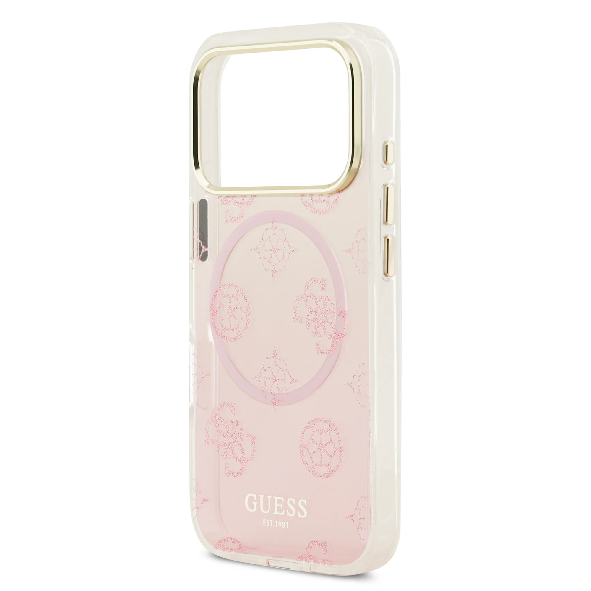 Guess Peony Edition Gradient Glitter MagSafe Case iPhone 17 Pro – Pink - Image 6