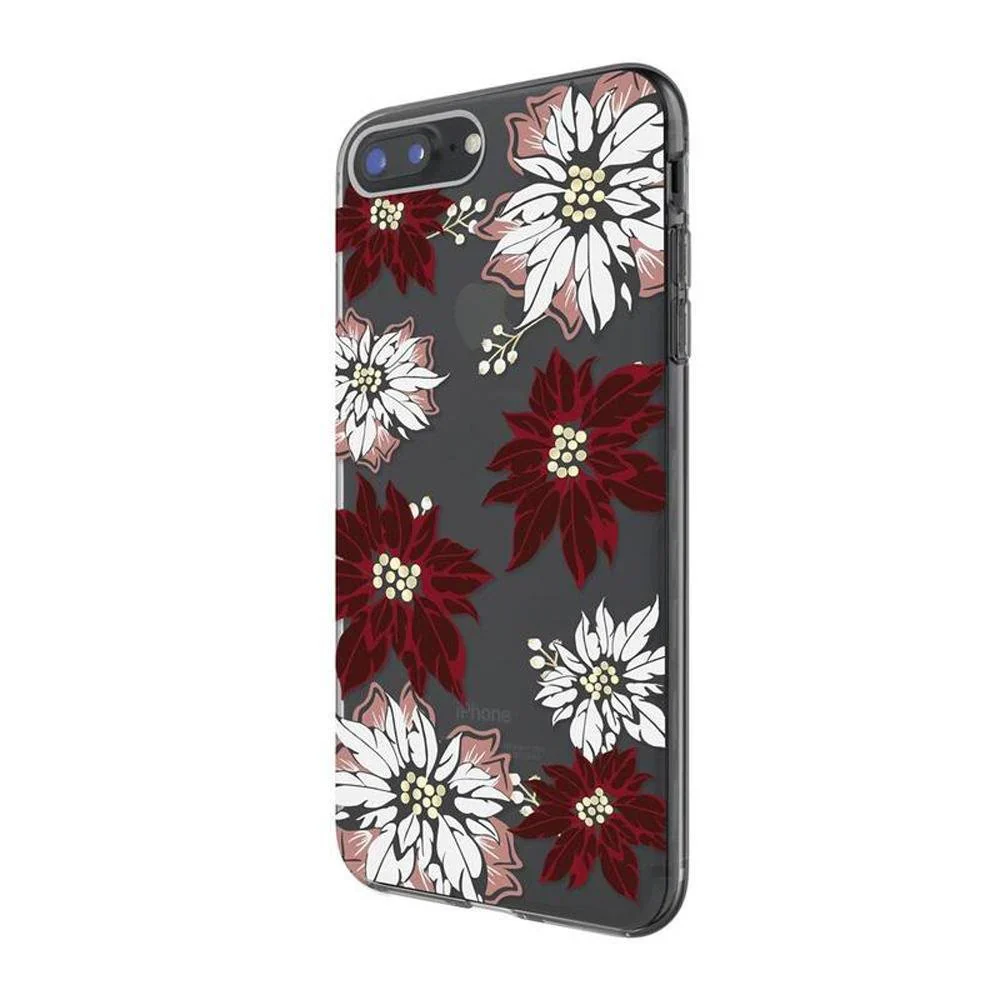 Incipio Design Series Case iPhone SE 3rd / SE 2nd / 8 / 7 / 6 - Poinsettia Clear - Image 2