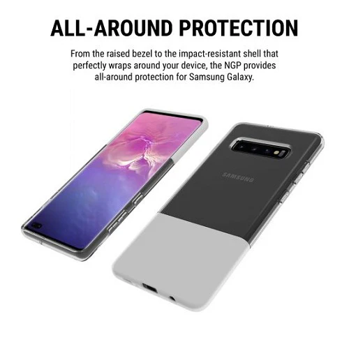 Incipio NGP Shock Absorbent Case for Samsung Galaxy S10+ - Clear - Image 5