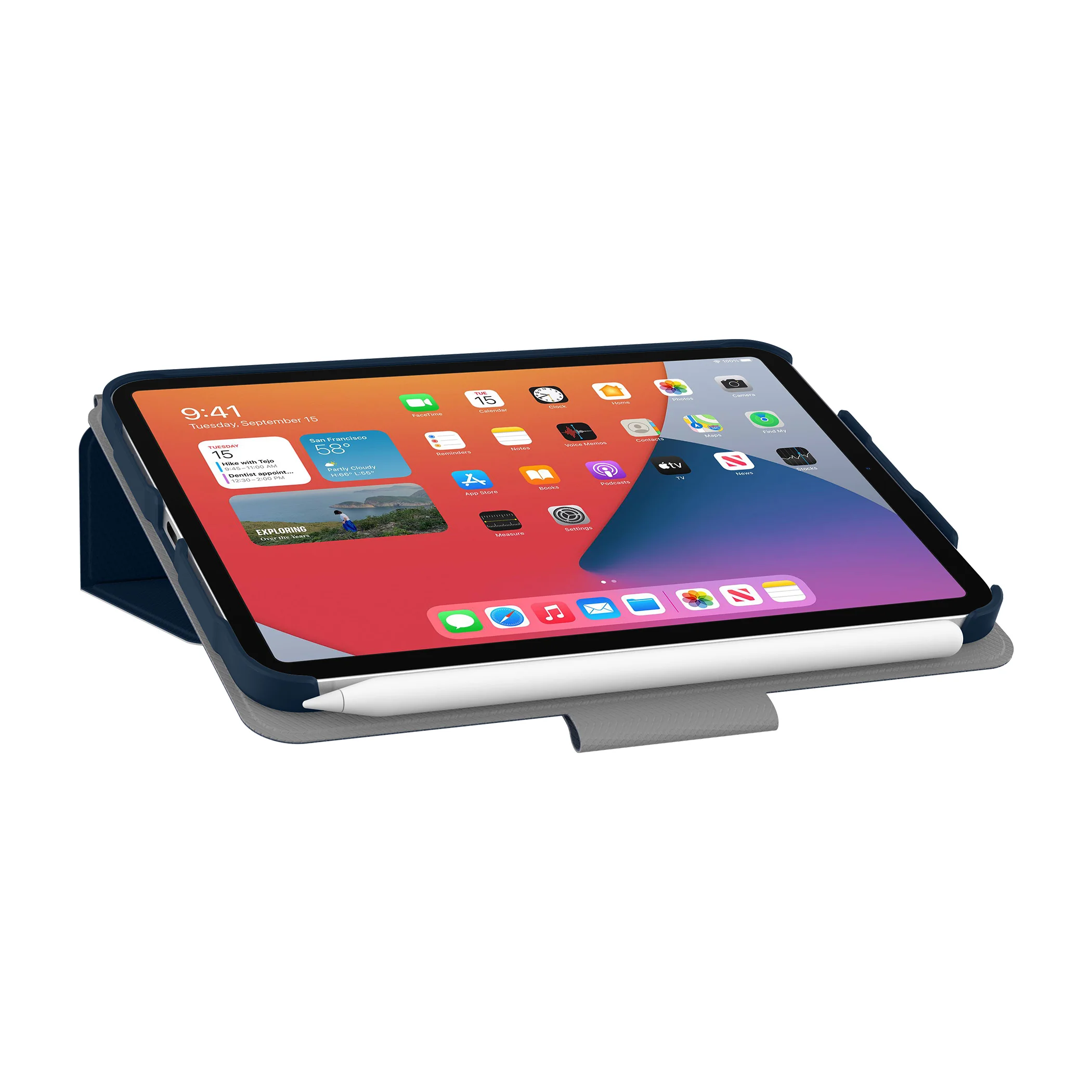 Incipio SureView Folio Protective Case & Magnetic Closure Flap iPad Mini 6 / 7 - Navy - Image 5