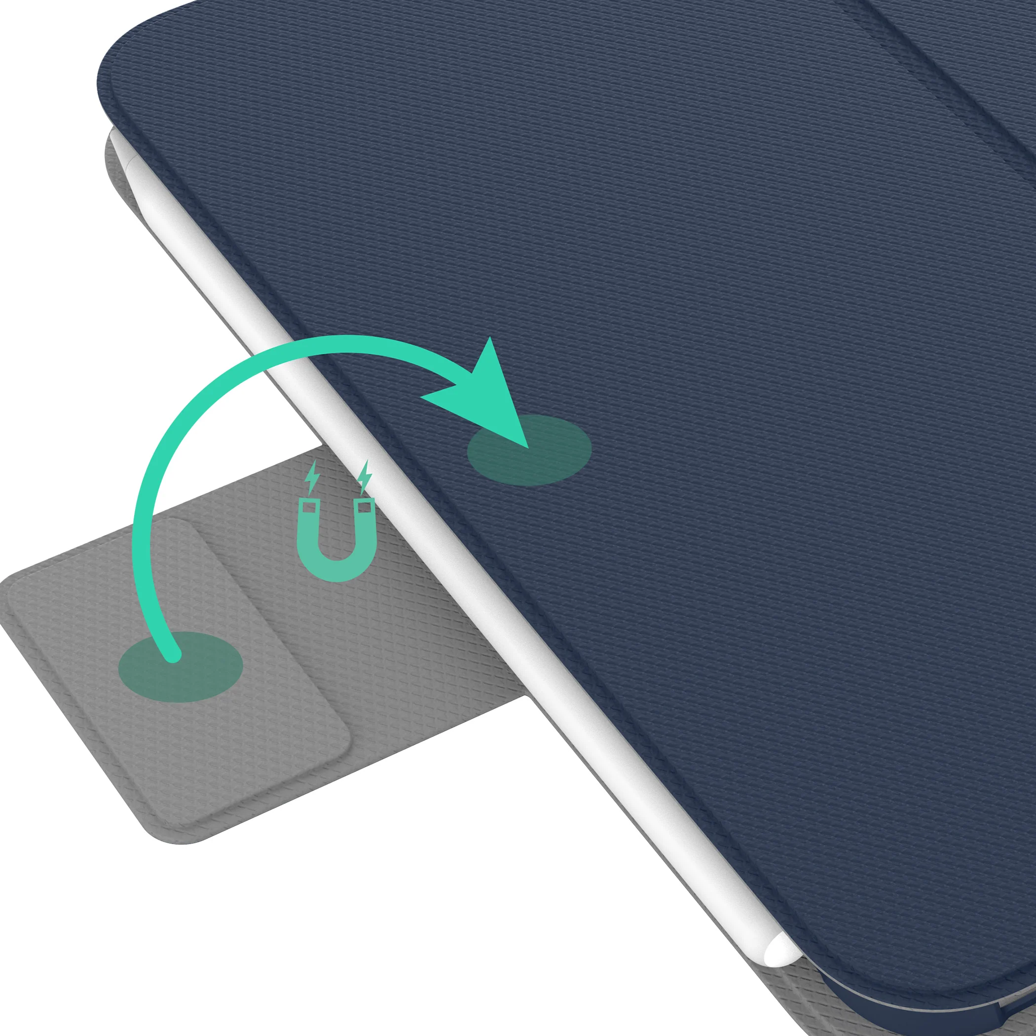Incipio SureView Folio Protective Case & Magnetic Closure Flap iPad Mini 6 / 7 - Navy - Image 8