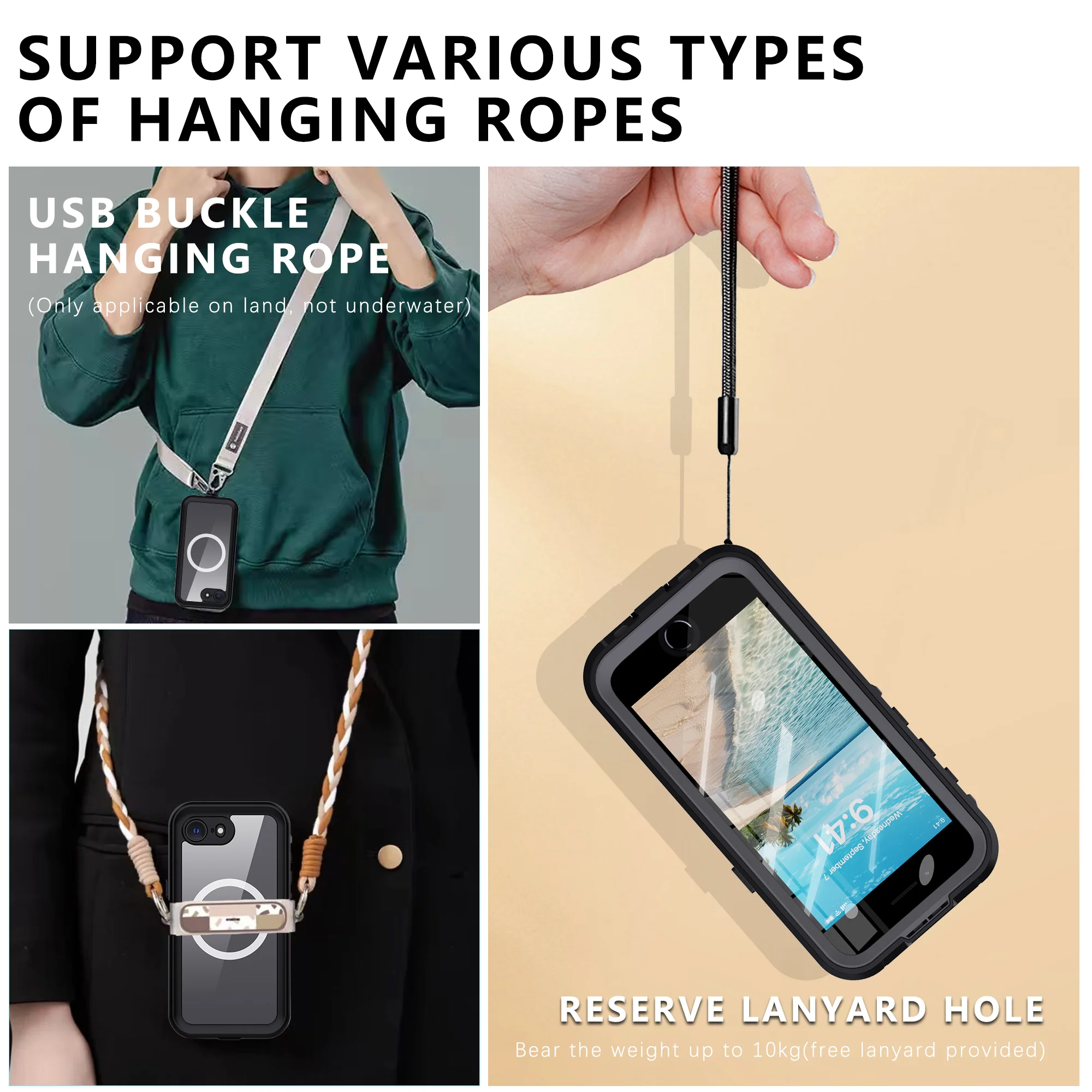 Waterproof / Dustproof iPhone 16e Rugged Case & MagSafe with 360 Full Cover - Image 5