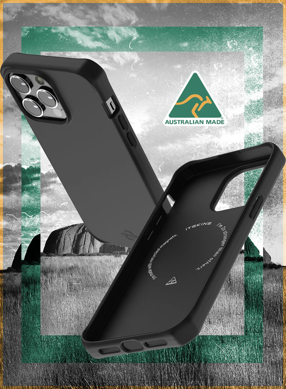 ITSKINS Origin R MagSafe Case iPhone 15 Plus / 14 Plus 6.7 AUS Made - Black - Image 4