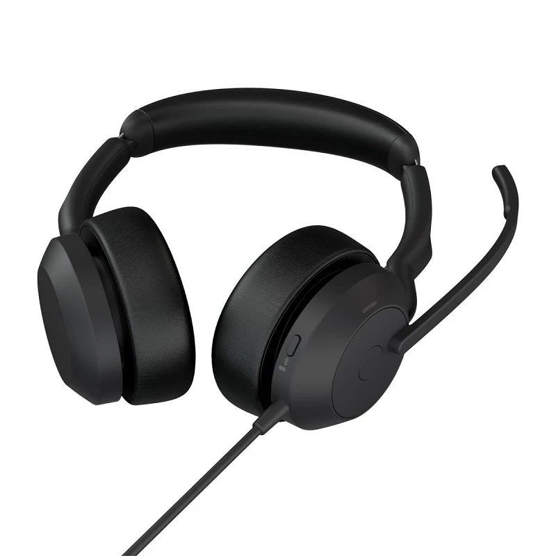 Jabra Evolve2 50 USB-A UC Stereo Headset - Black - Image 3
