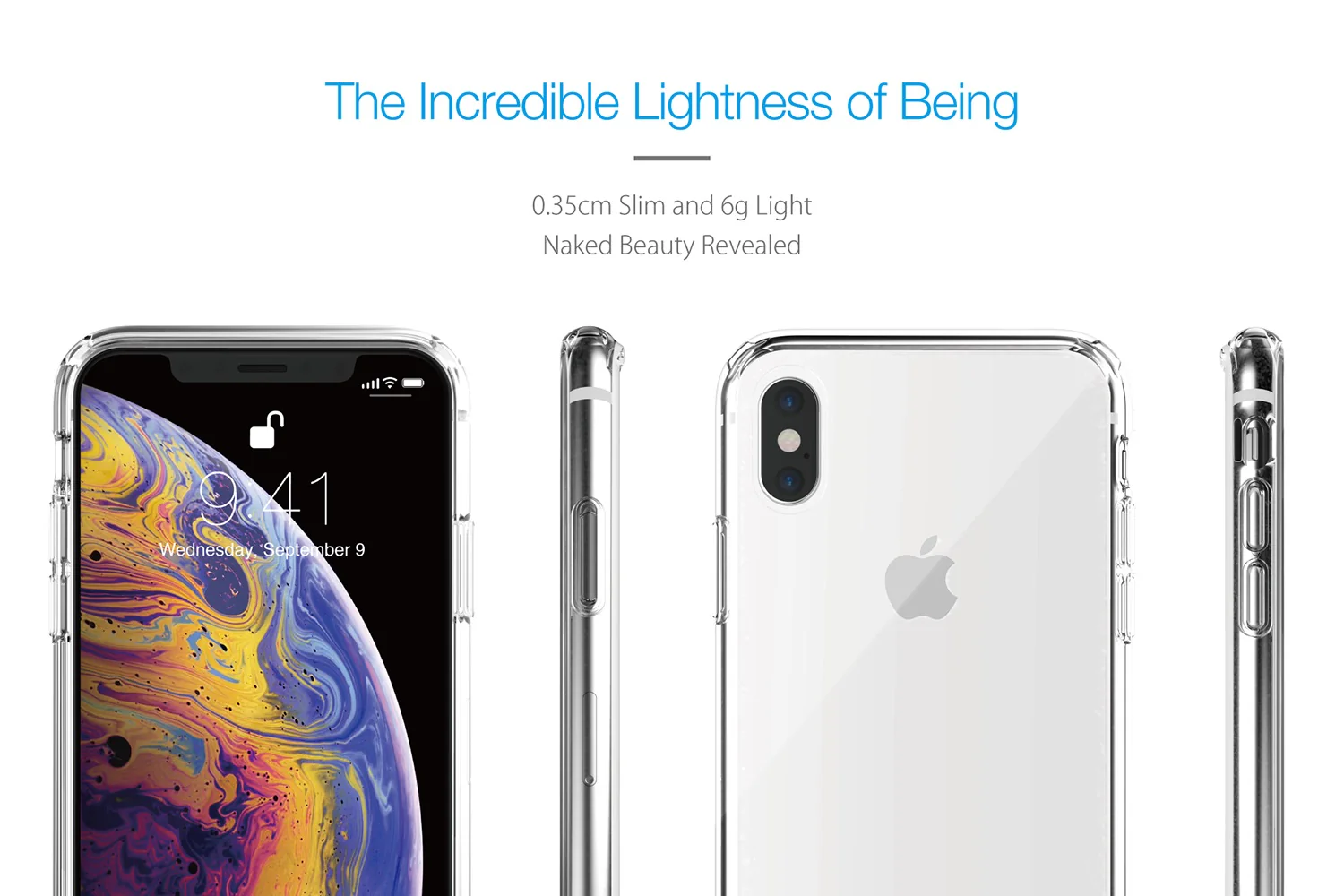 Just Mobile TENC Air Slim Bumper Case For iPhone XsMax - Clear - Image 3