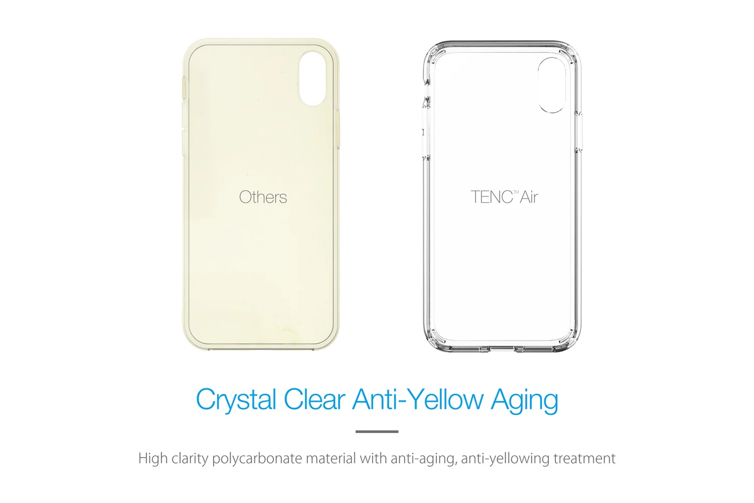 Just Mobile TENC Air Slim Bumper Case For iPhone XsMax - Clear - Image 4