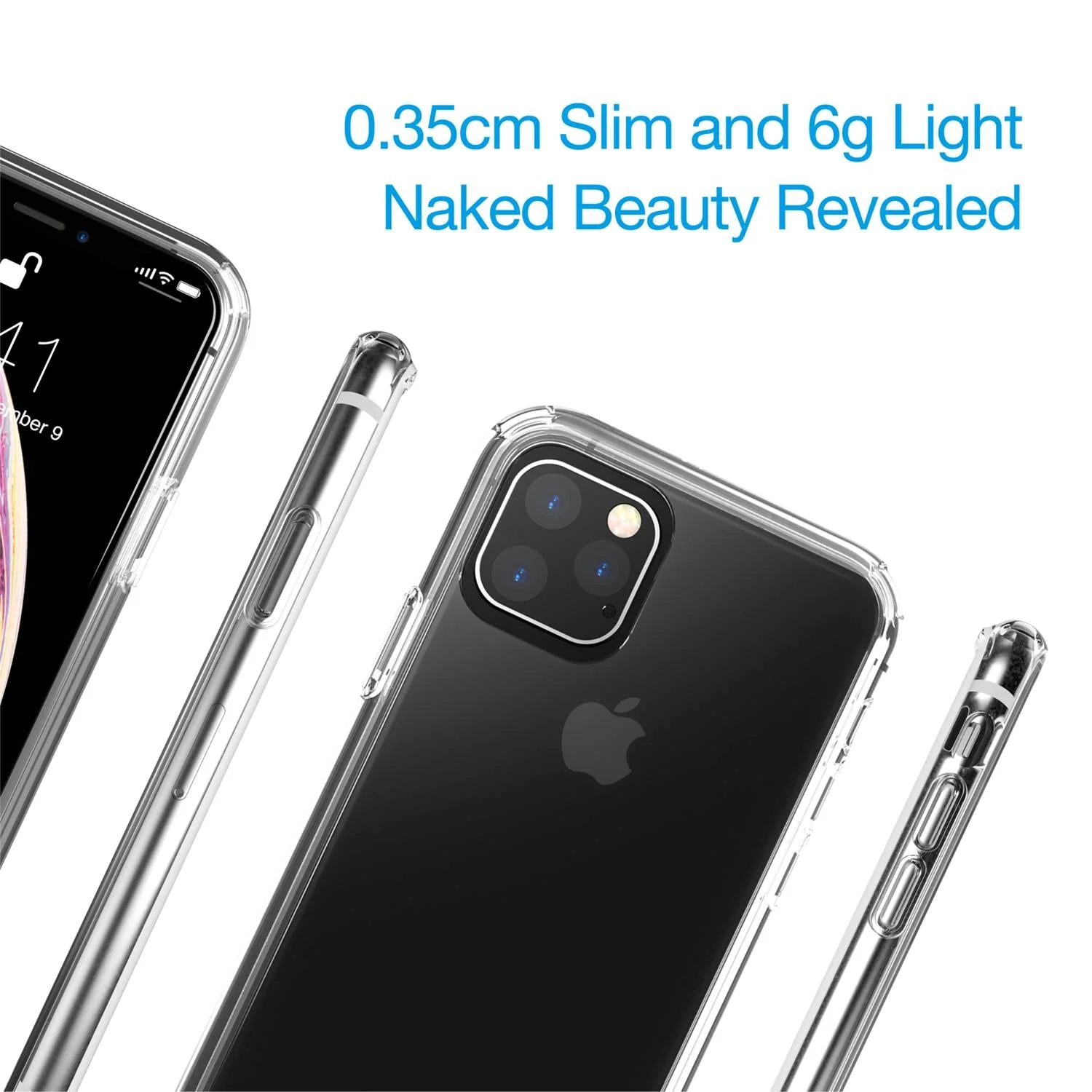 Just Mobile TENC Air Slim Bumper Case For iPhone 11 Pro - Clear - Image 4