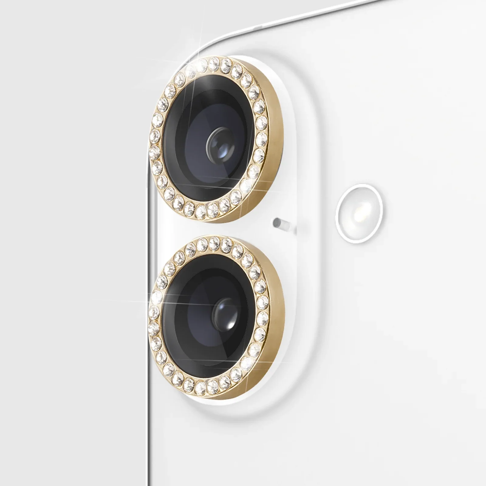 Kate Spade Aluminum Ring Lens Protector iPhone 16 & 16 Plus - Set in Stone - Image 2