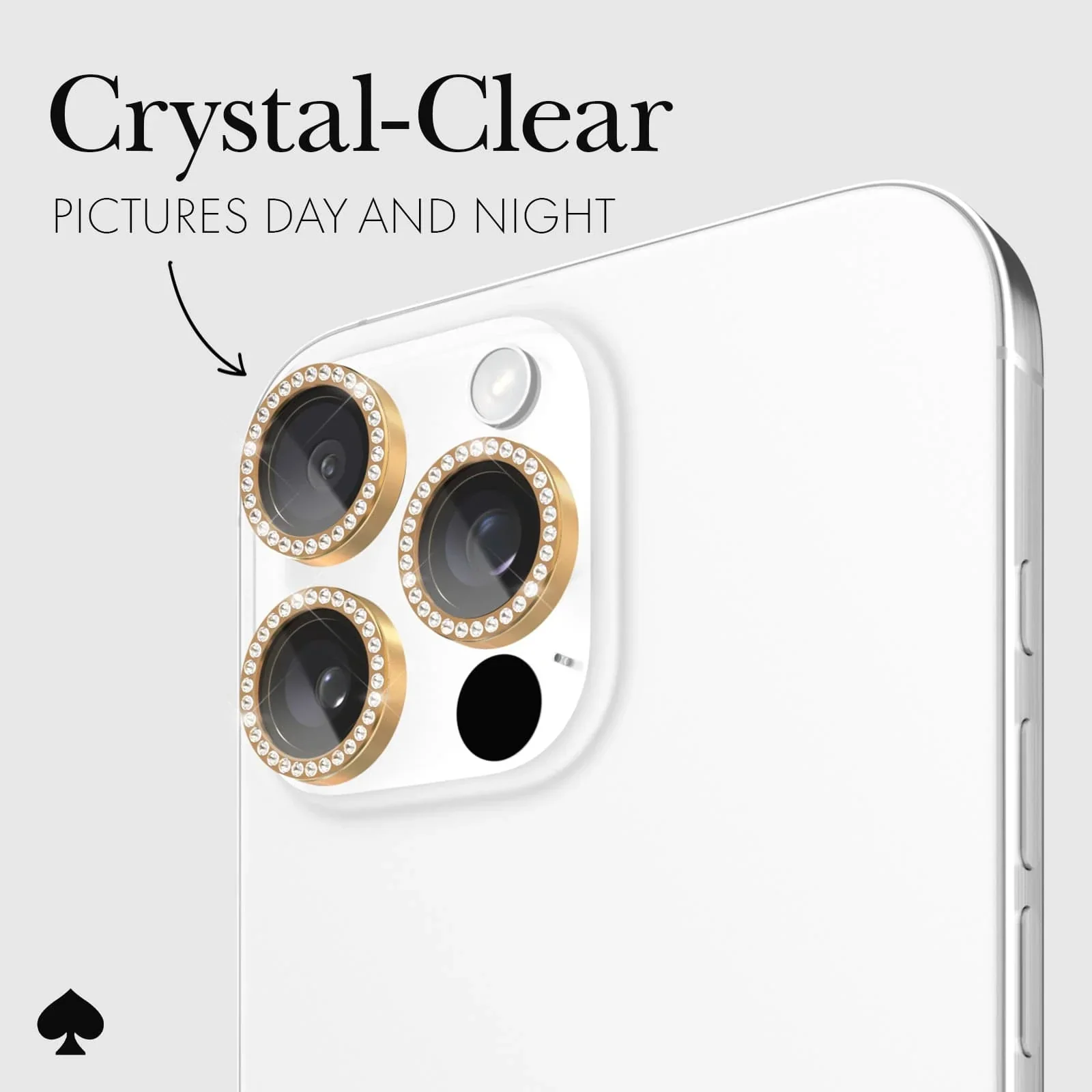 Kate Spade Aluminum Ring Lens Protector iPhone 16 Pro & 16 Pro Max - Set in Stone - Image 5
