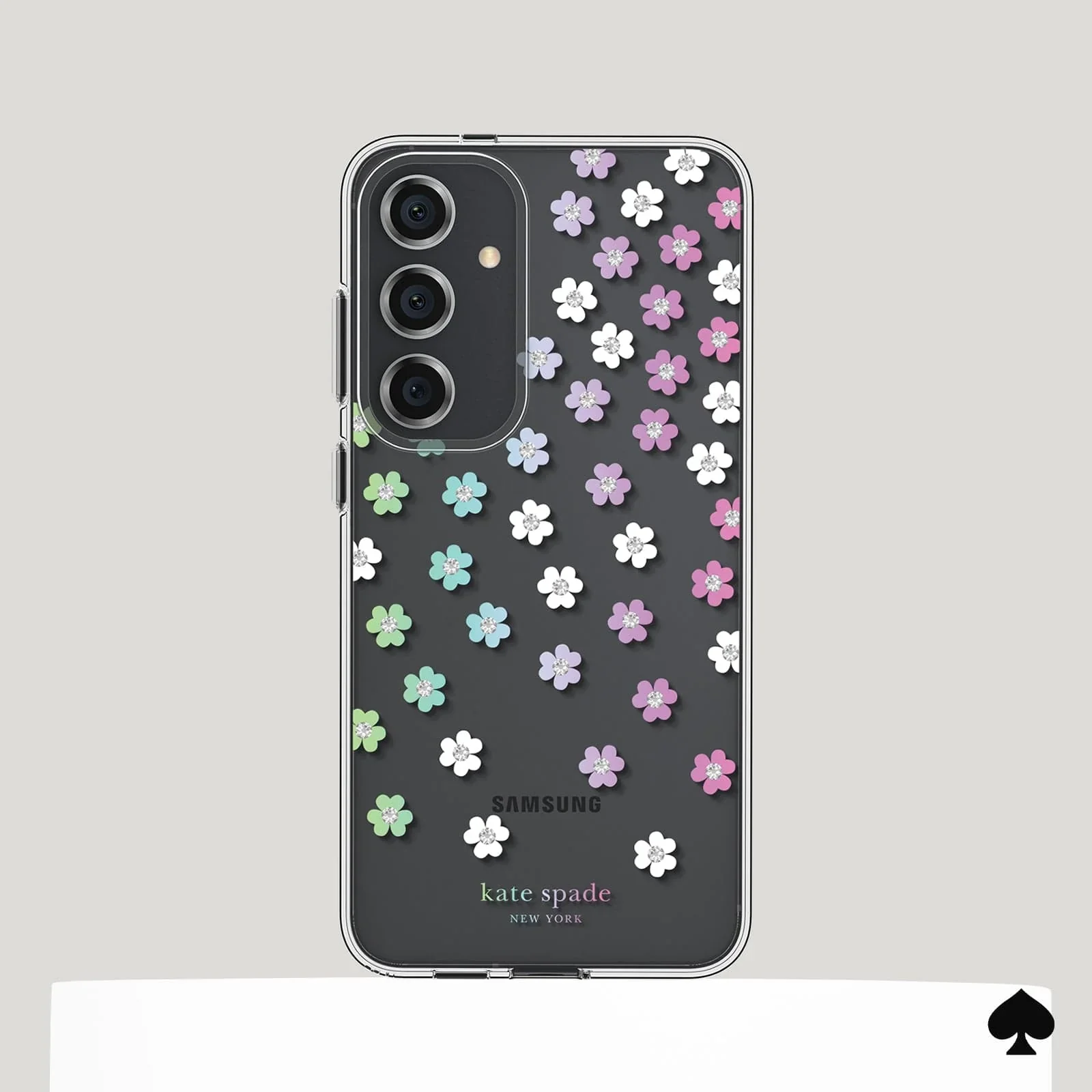 Kate Spade Clear Case Samsung S24 Standard 6.2 inch - Scattered Flowers - Image 4
