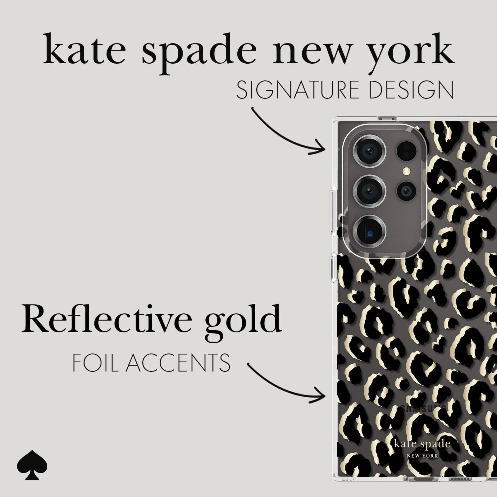 Kate Spade Clear Case Samsung S24 Ultra 6.8 inch - City Leopard - Image 2