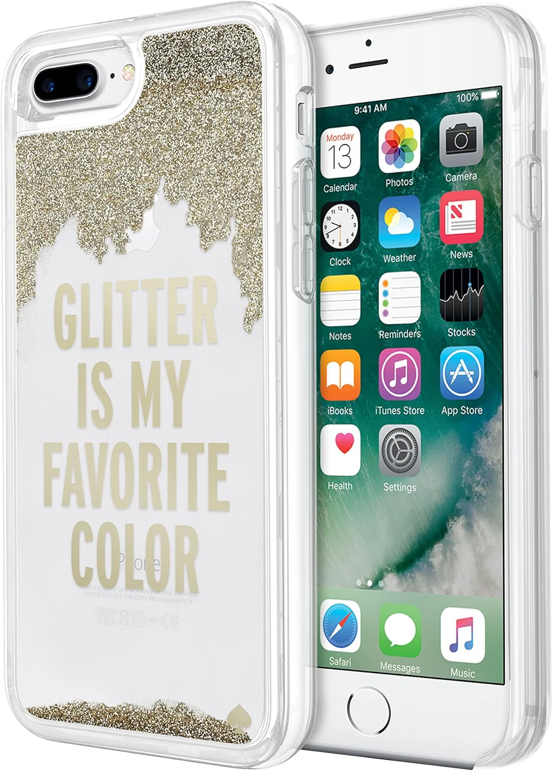 Kate Spade Clear Liquid Glitter Case for iPhone 8 Plus / 7 Plus - Image 2