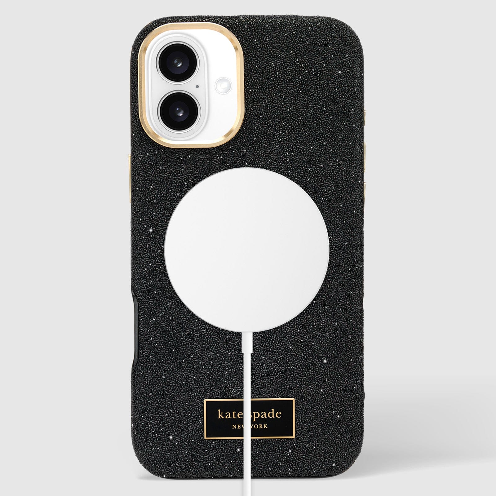 Kate Spade Crystal Pave MagSafe Case for iPhone 16 Plus Black - Image 2