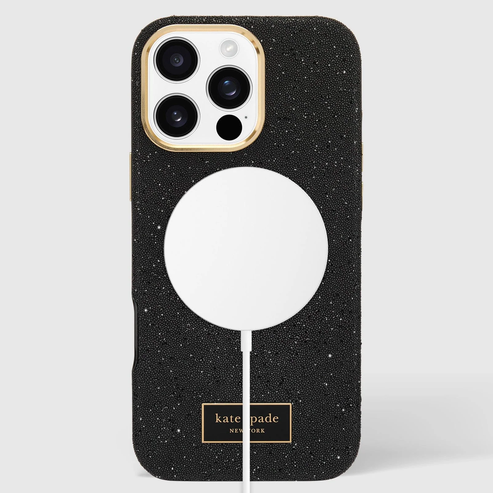 Kate Spade Crystal Pave MagSafe Case for iPhone 16 Pro Black - Image 2