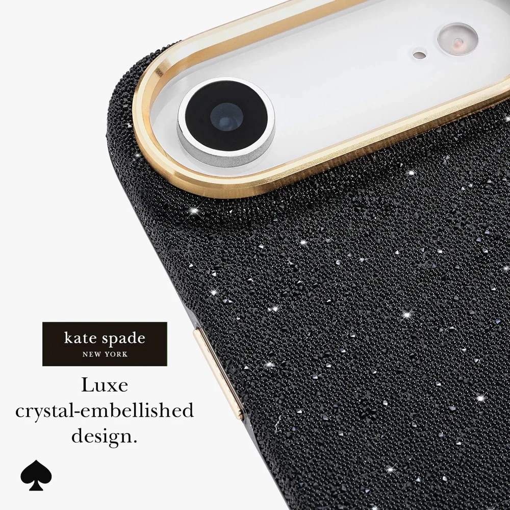 Kate Spade Crystal Pave MagSafe Case for iPhone 17 Air 6.5 - Black - Image 3