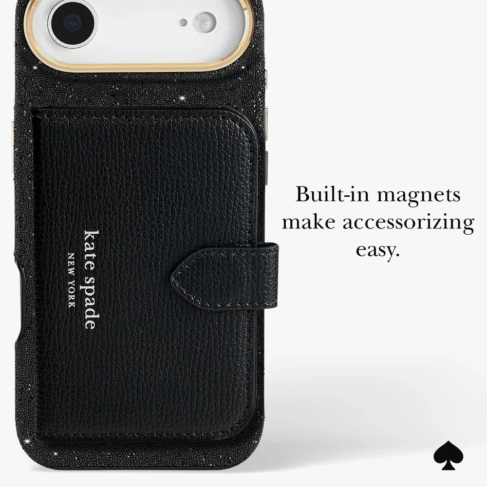 Kate Spade Crystal Pave MagSafe Case for iPhone 17 Air 6.5 - Black - Image 4